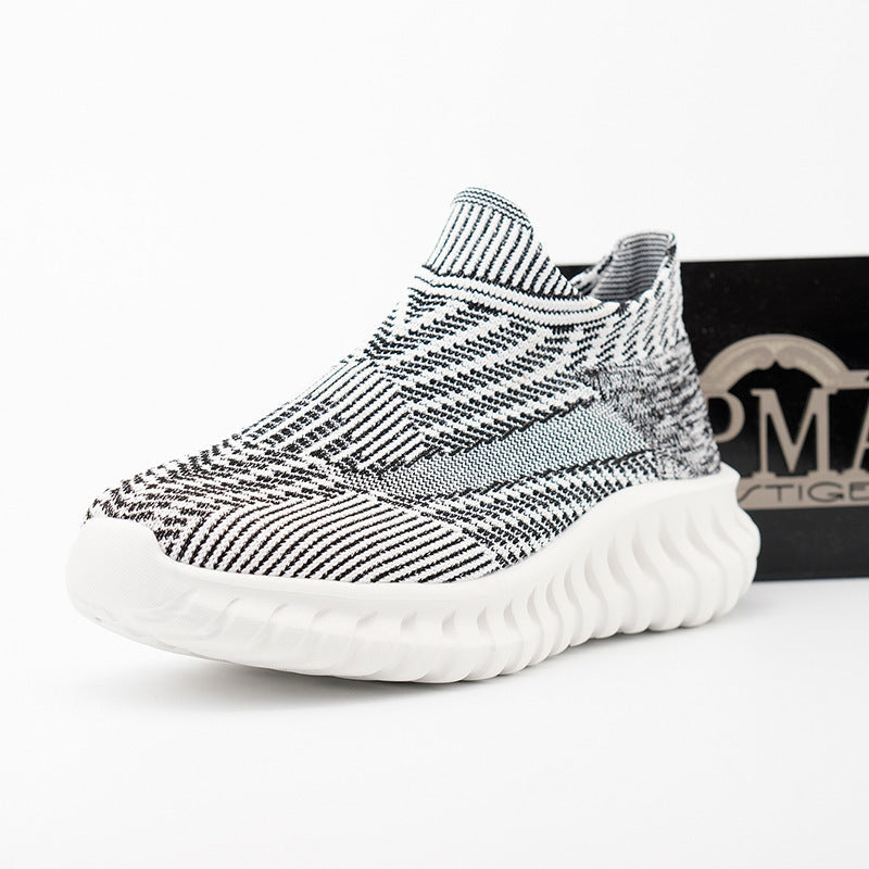 Kvinnors Sneakers Stickade Med Halkfri Sula 1