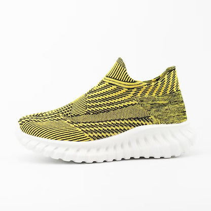 Kvinnors Sneakers Stickade Med Halkfri Sula 12
