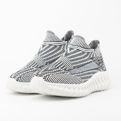 Kvinnors Sneakers Stickade Med Halkfri Sula 5