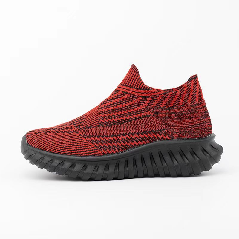 Kvinnors Sneakers Stickade Med Halkfri Sula 8