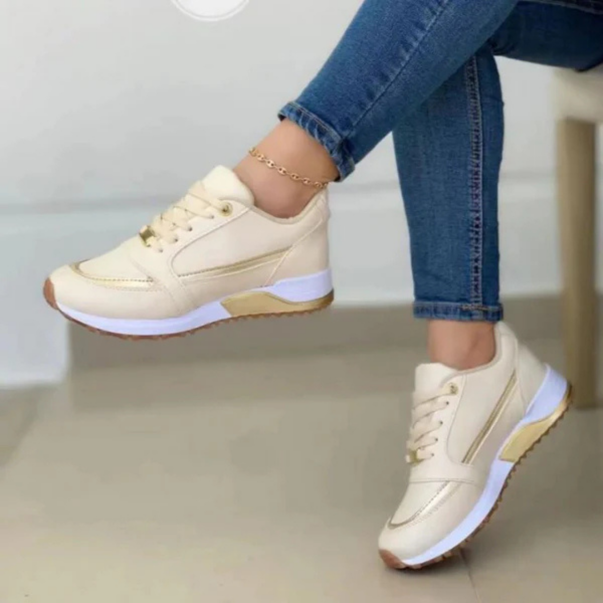 Kvinnors Sneakers Tidlös Design Komfortabel 3