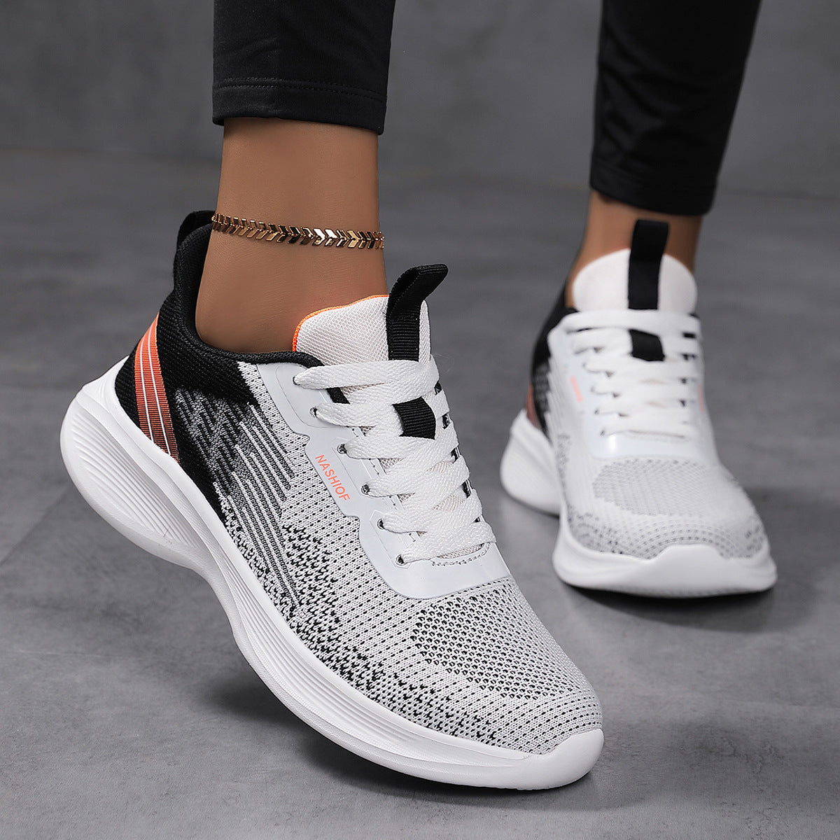 Kvinnors Sneakers för Sportaktiviteter Med Andningsbar Mesh och Flexibel Sula 1