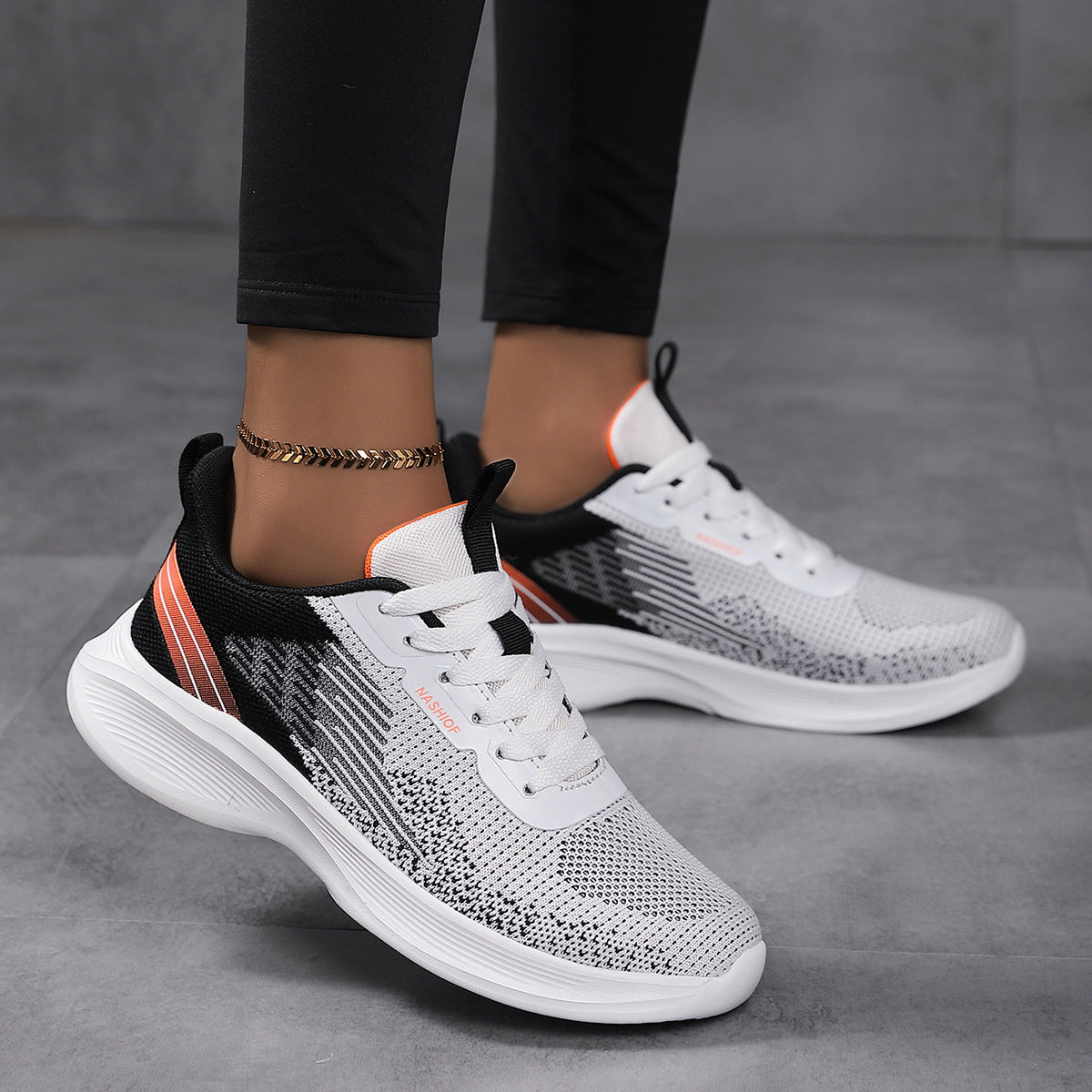 Kvinnors Sneakers för Sportaktiviteter Med Andningsbar Mesh och Flexibel Sula 3