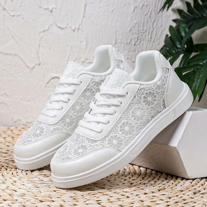 Kvinnors Sneakers med Blommiga Detaljer 2