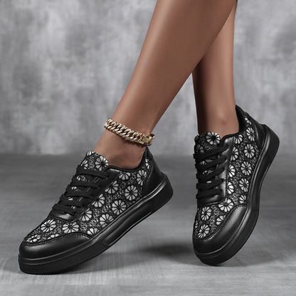 Kvinnors Sneakers med Blommiga Detaljer 3