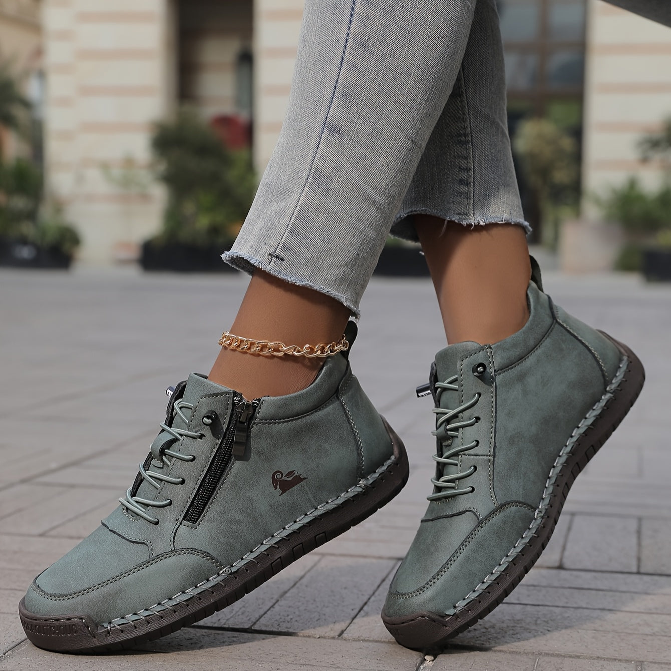Kvinnors Sneakers med Dragkedja för Vardagsbruk 1