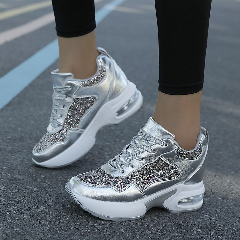 Kvinnors Sneakers med Glittrande Design 3