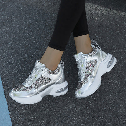 Kvinnors Sneakers med Glittrande Design 4