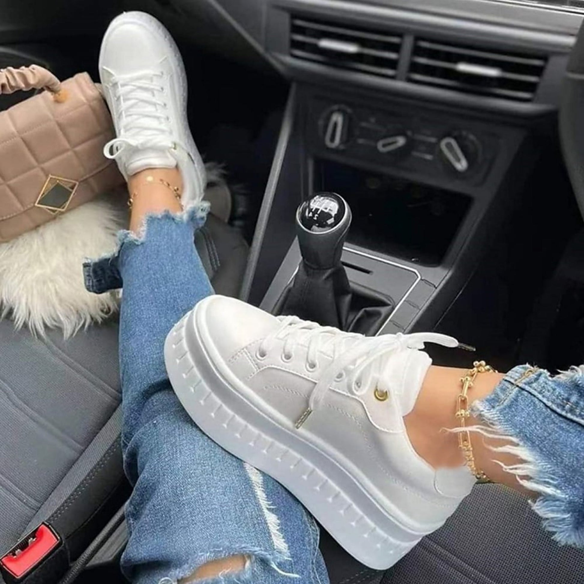 Kvinnors Sneakers med Tjock Sula Trendig 1