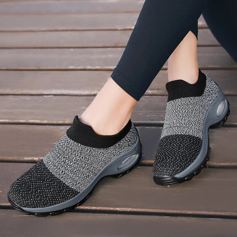 Kvinnors Sneakers med Tjock Sula och Luftkudde 1