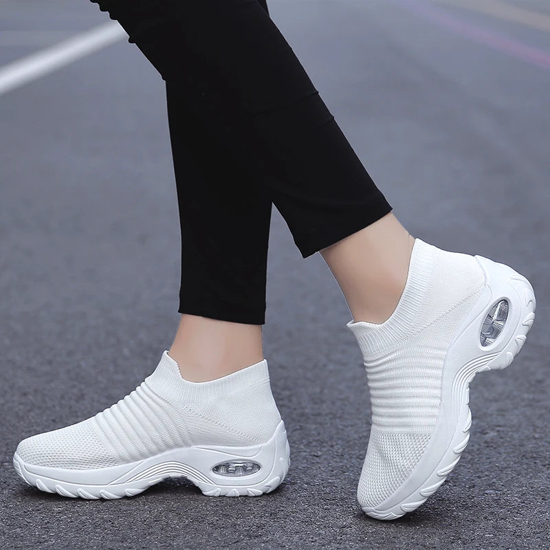 Kvinnors Sneakers med Tjock Sula och Luftkudde 5