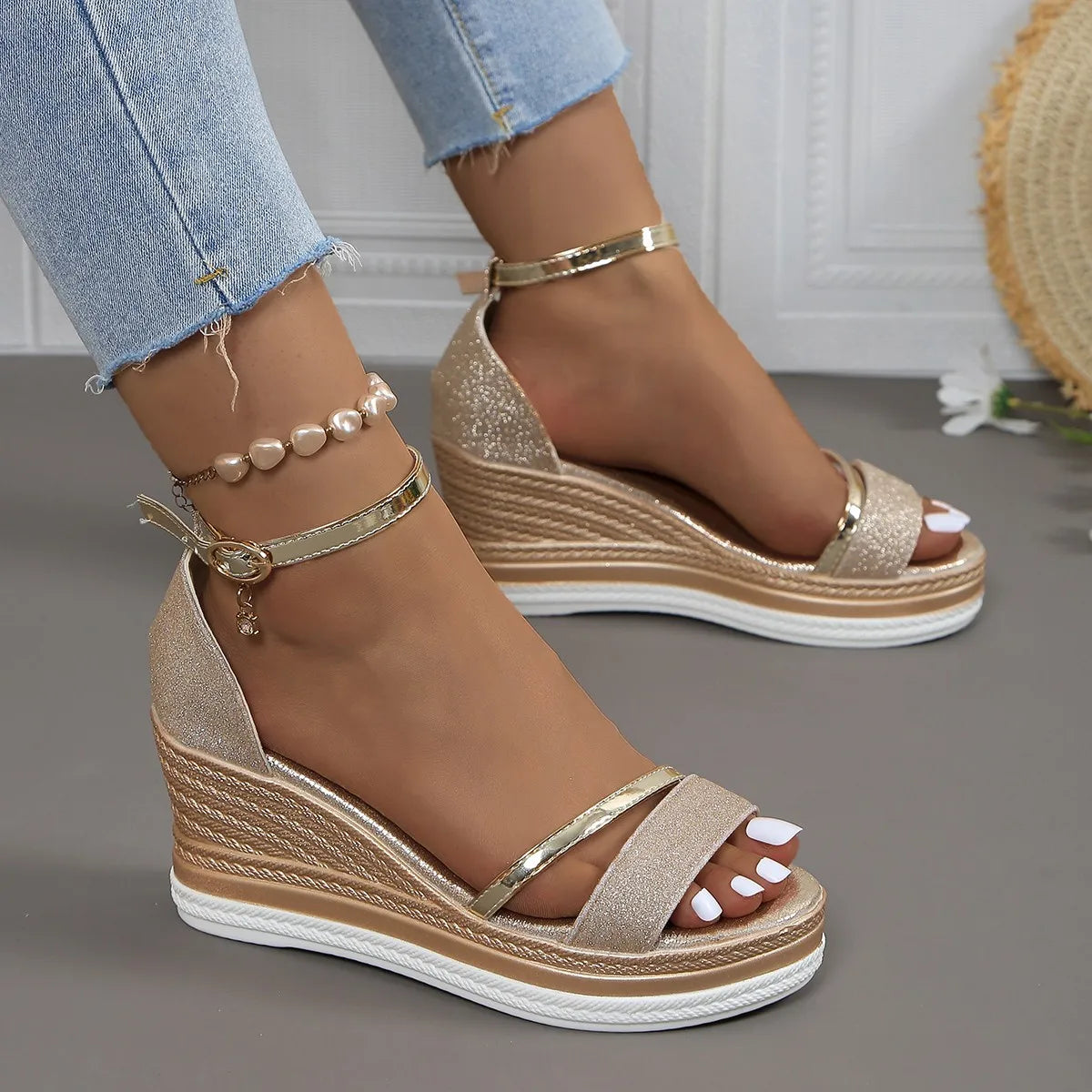 Kvinnors Sommar Sandaler i Ortostil 3