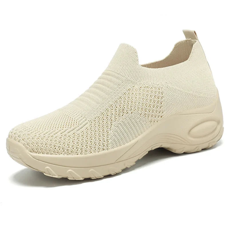 Kvinnors Sommar Skor Flyknit Andningsbar Mesh Bekväm 4