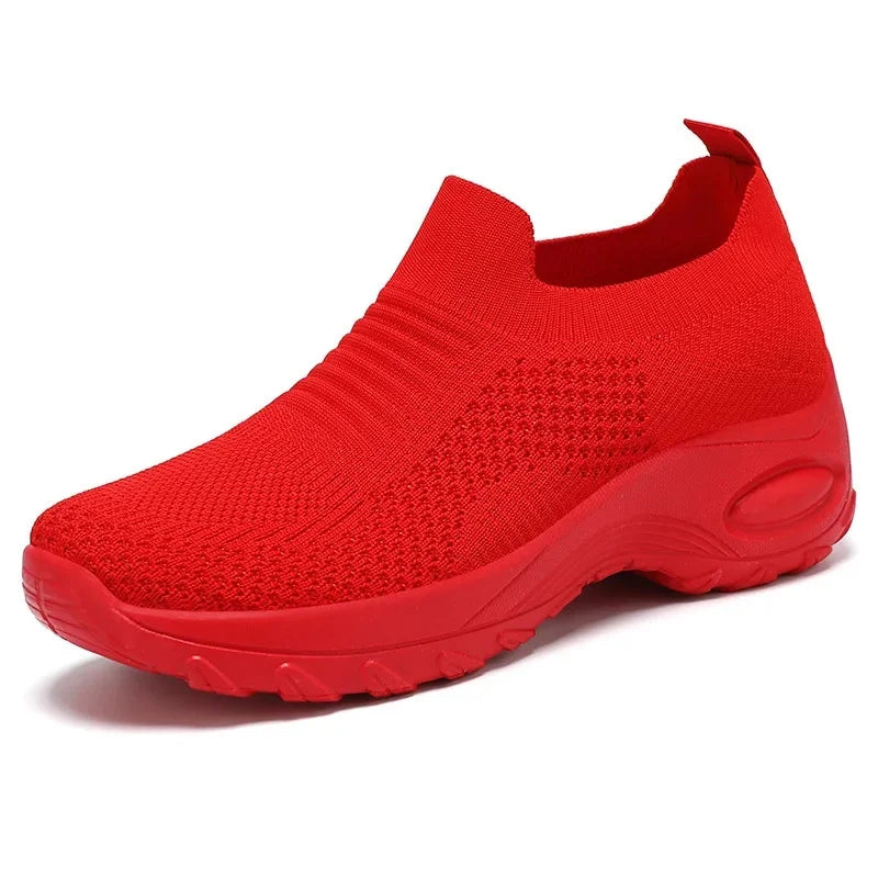 Kvinnors Sommar Skor Flyknit Andningsbar Mesh Bekväm 5