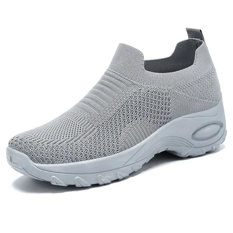 Kvinnors Sommar Skor Flyknit Andningsbar Mesh Bekväm 7