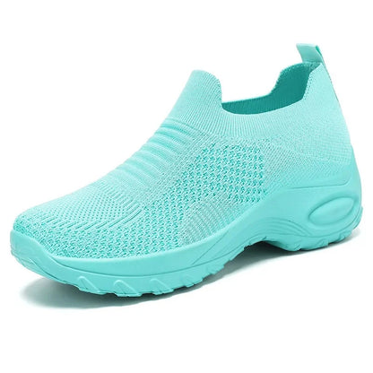 Kvinnors Sommar Skor Flyknit Andningsbar Mesh Bekväm 8