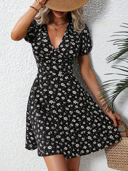 Kvinnors Sommarklänning Blommig 3