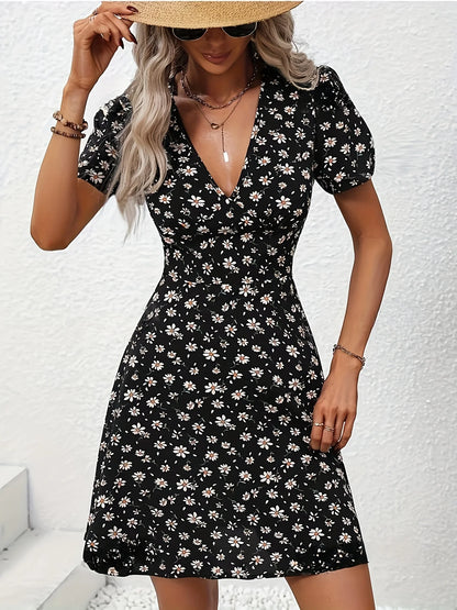 Kvinnors Sommarklänning Blommig 4