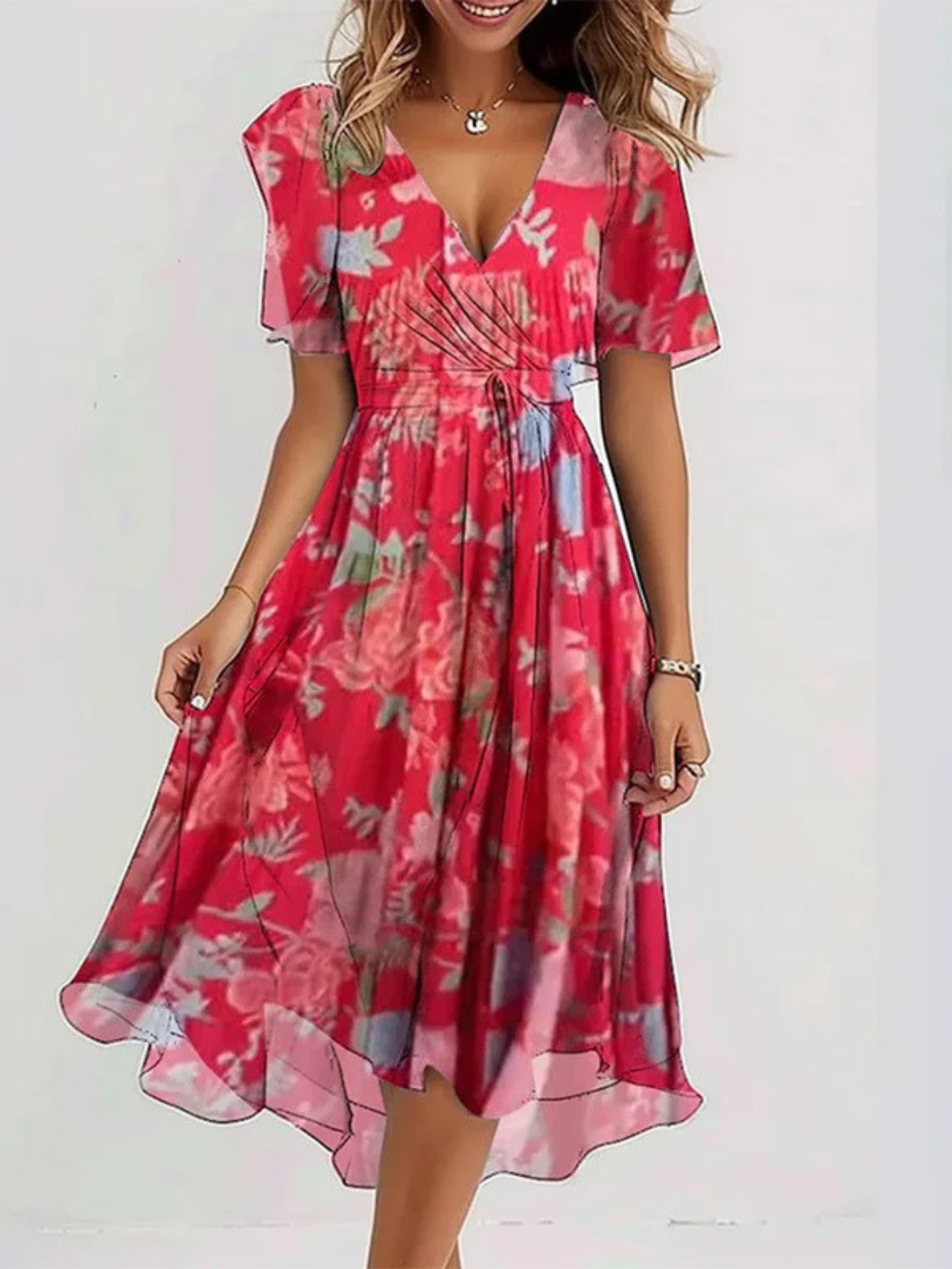 Kvinnors Sommarklänning Boho-Stil 1