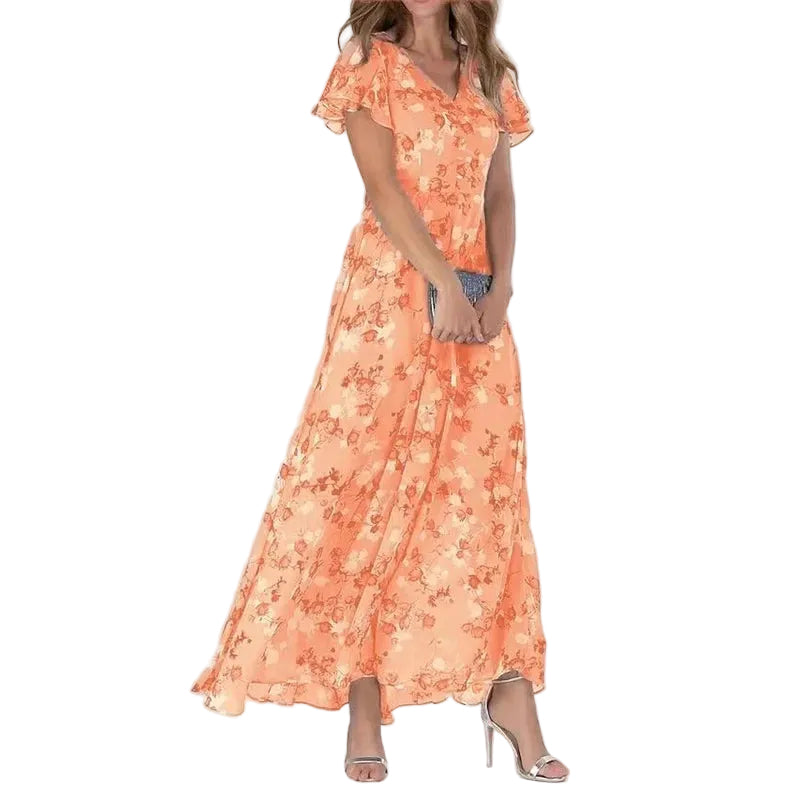 Kvinnors Sommarklänning Glamourös Stil 0
