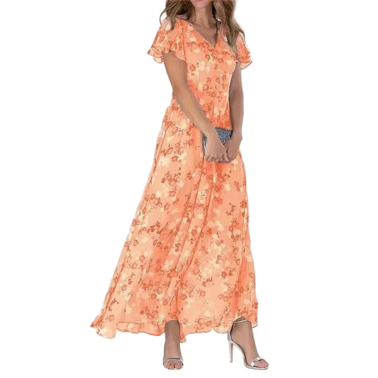 Kvinnors Sommarklänning Glamourös Stil 0