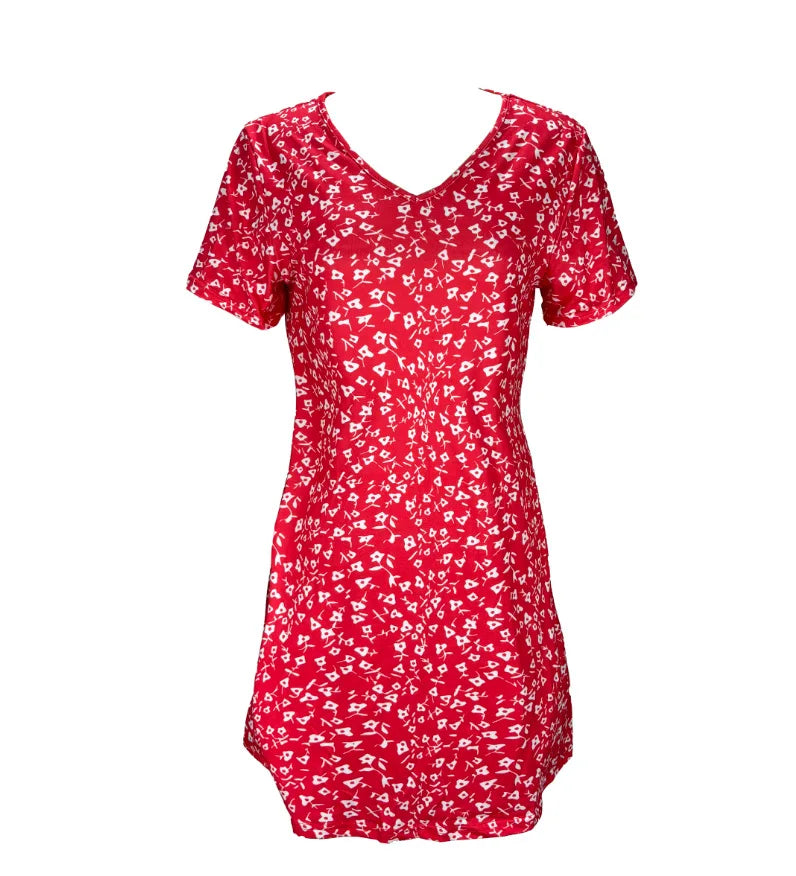 Kvinnors Sommarklänning med Blommönster 1