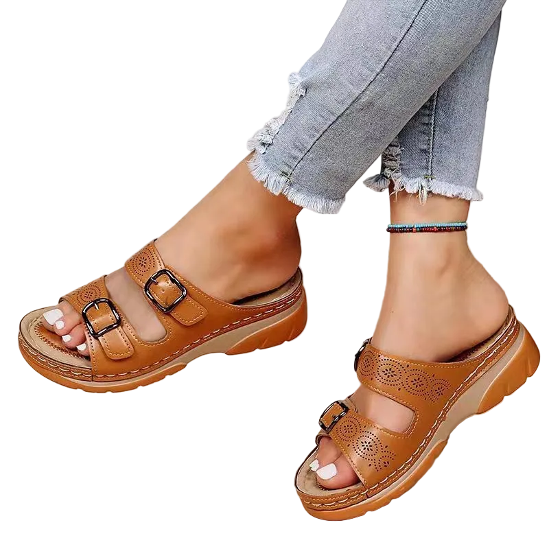 Kvinnors Sommarsandaler med Ortopedisk Design 0