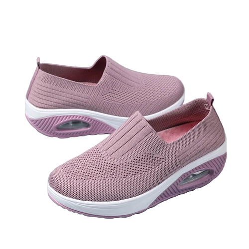 Kvinnors Sportiga Sneakers med Luftkudde och Plattform 0