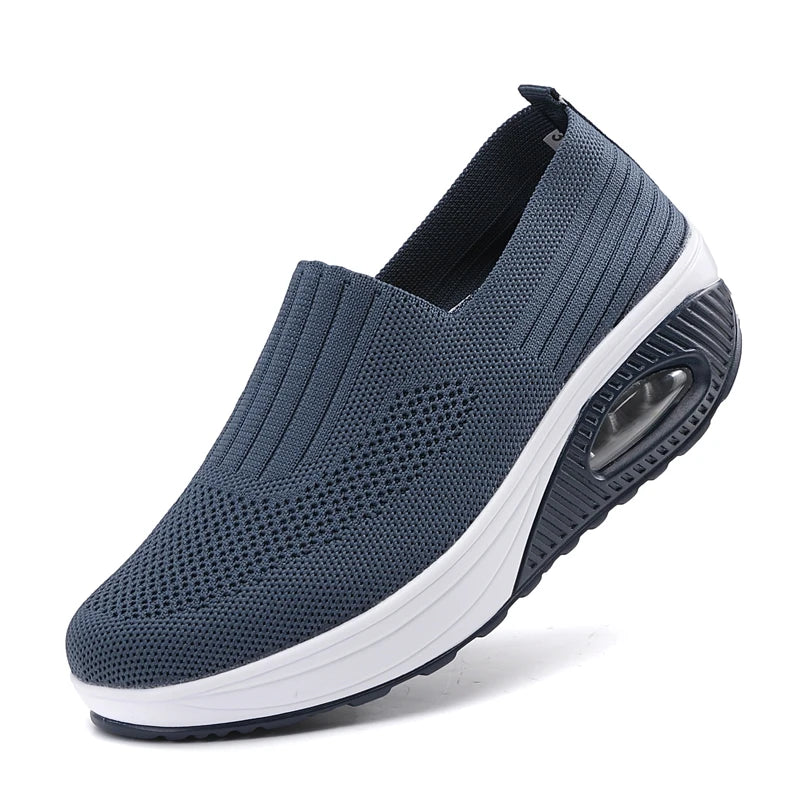 Kvinnors Sportiga Sneakers med Luftkudde och Plattform 10
