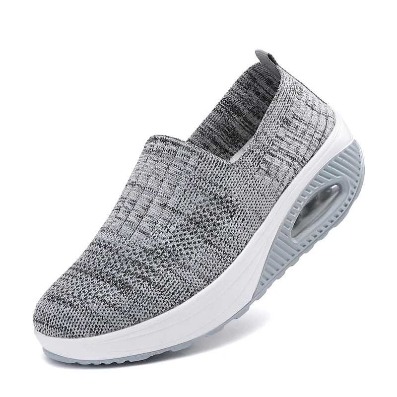 Kvinnors Sportiga Sneakers med Luftkudde och Plattform 11