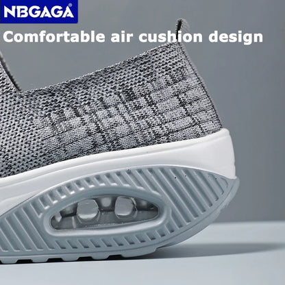 Kvinnors Sportiga Sneakers med Luftkudde och Plattform 4