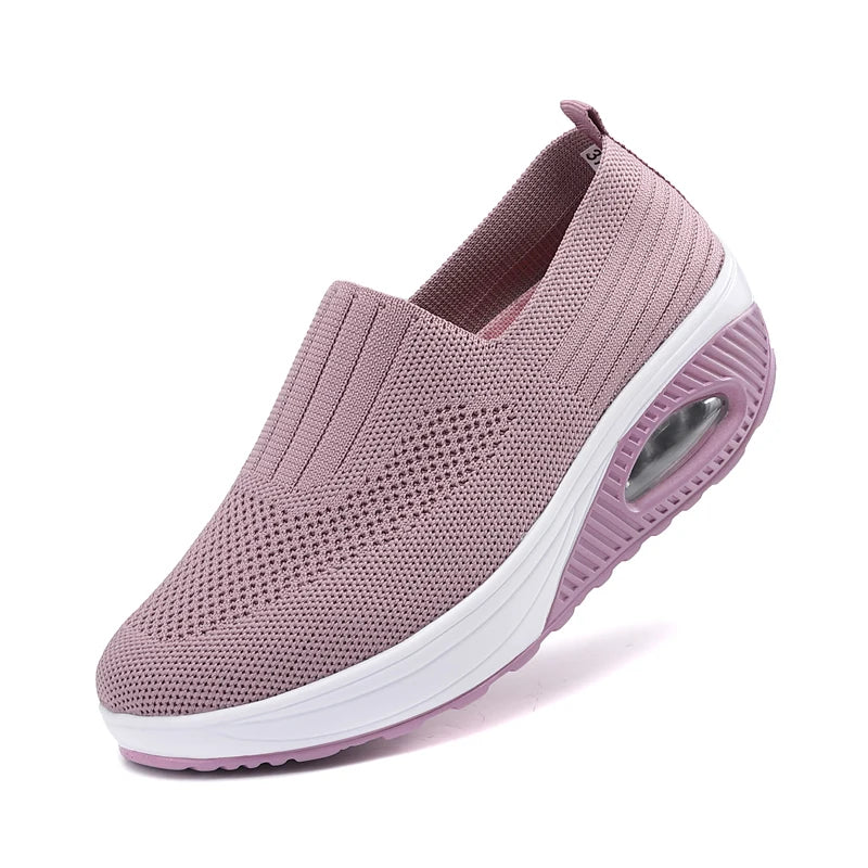 Kvinnors Sportiga Sneakers med Luftkudde och Plattform 6