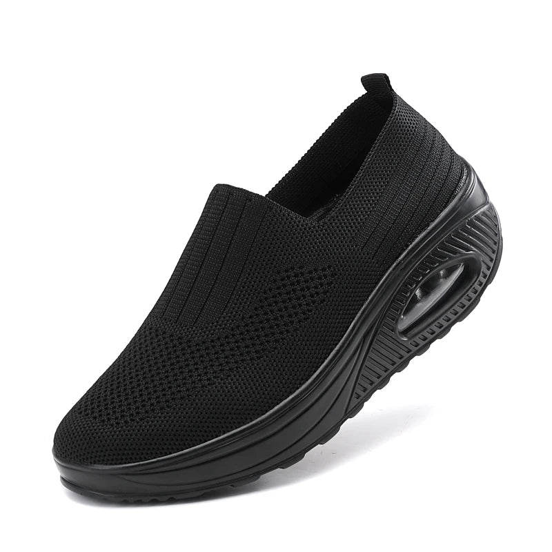 Kvinnors Sportiga Sneakers med Luftkudde och Plattform 7