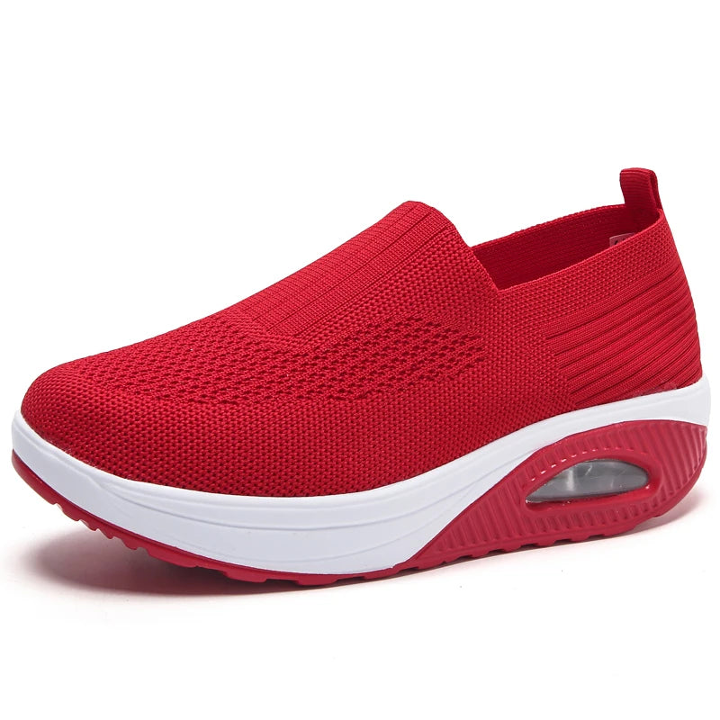 Kvinnors Sportiga Sneakers med Luftkudde och Plattform 8