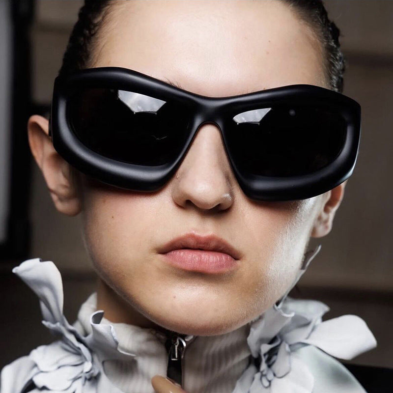 Kvinnors Sportiga Solglasögon Futuristisk Design 3