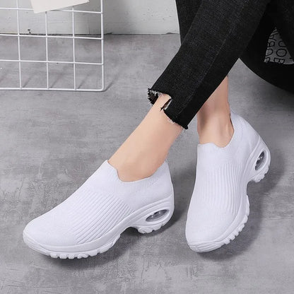 Kvinnors Sportskor Wedge Plattform Andningsbara Sneakers 3