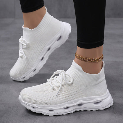Kvinnors Sportsneakers med Elastiskt Skaft Modern Design 3
