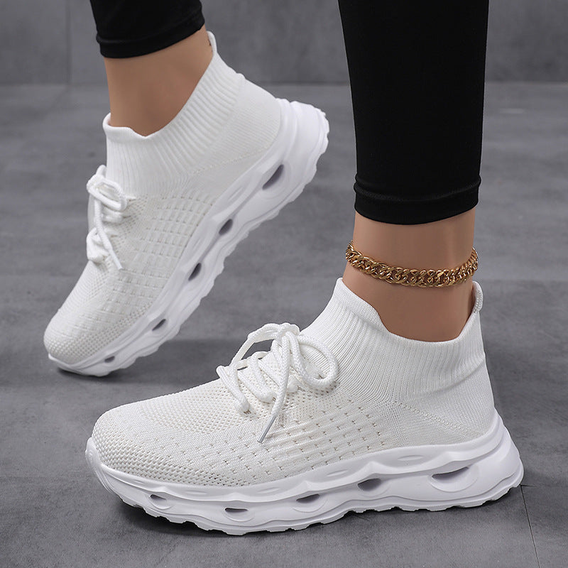 Kvinnors Sportsneakers med Elastiskt Skaft Modern Design 3