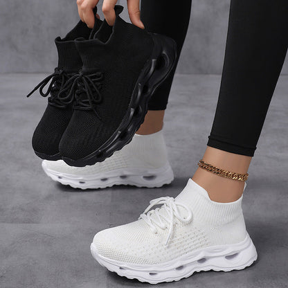 Kvinnors Sportsneakers med Elastiskt Skaft Modern Design 4