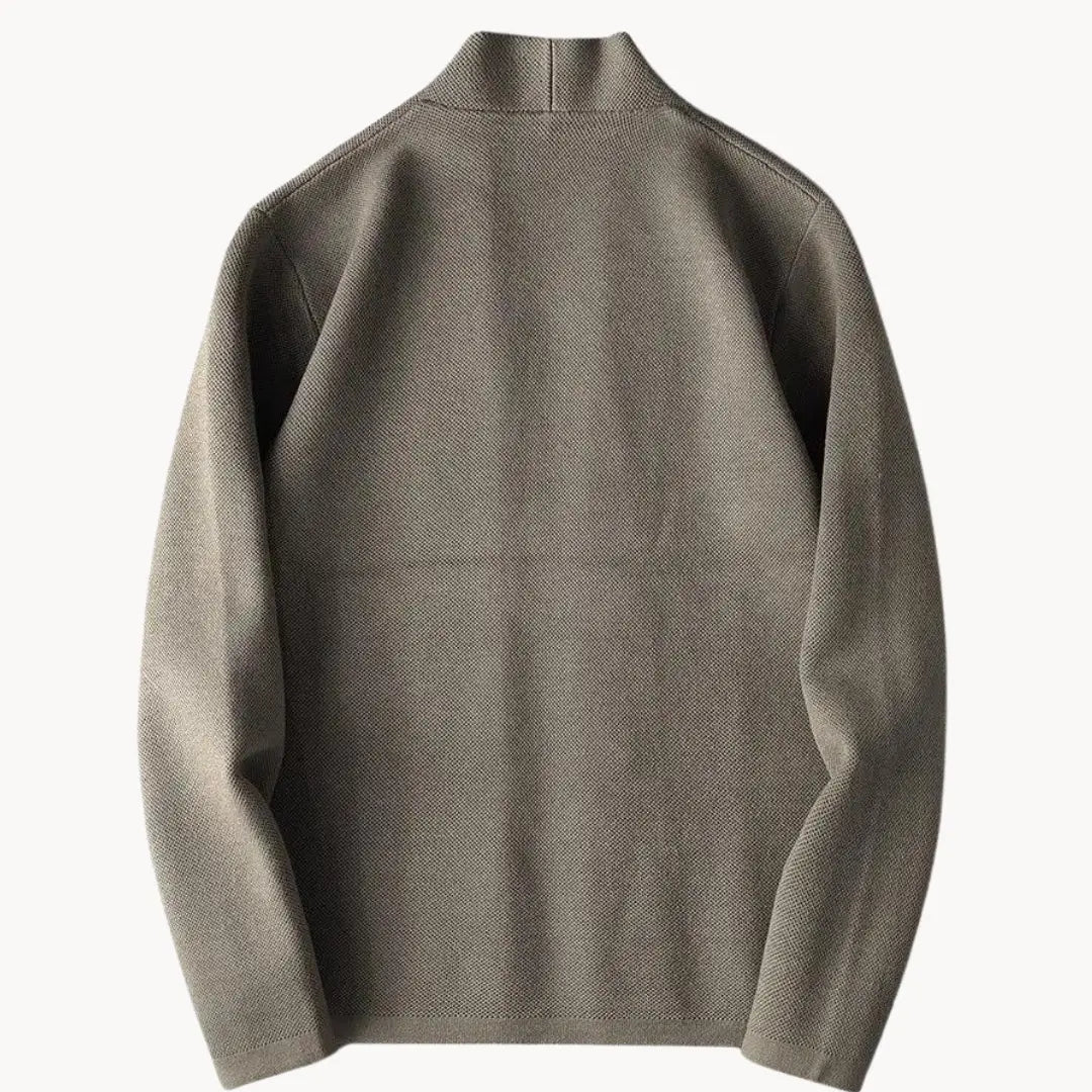 Kvinnors Stickad Kofta Med Raffinerad Design 1