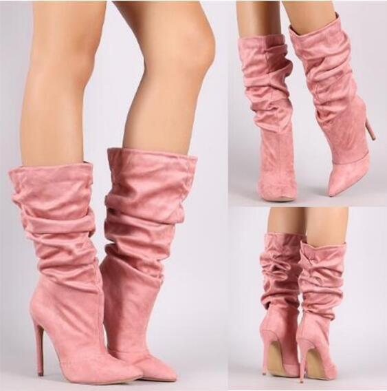 Kvinnors Stiletto Stövlar Medium 3