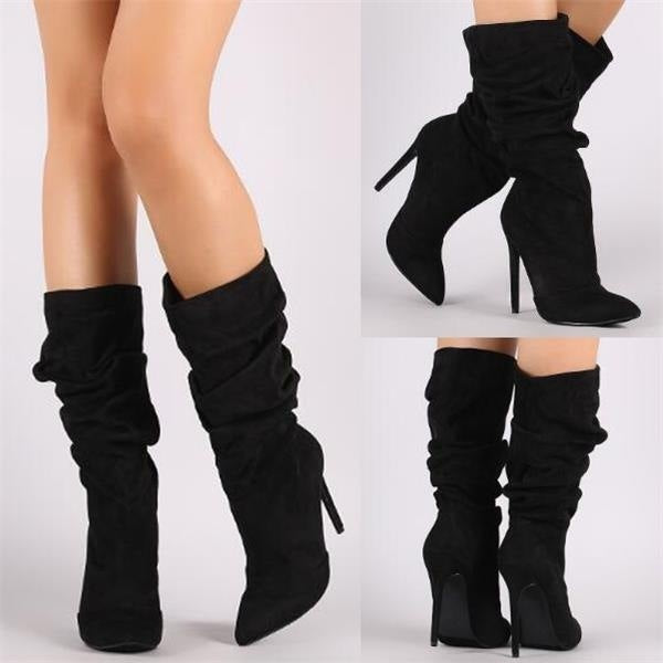 Kvinnors Stiletto Stövlar Medium 4