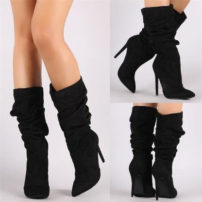 Kvinnors Stiletto Stövlar Medium 4