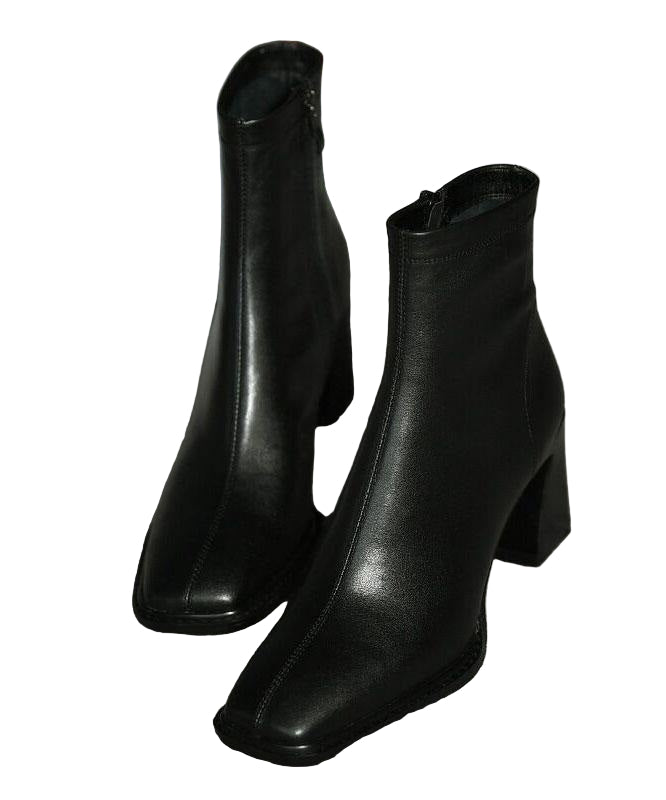 Kvinnors Stövlar med Dragkedja Chunky Klack 3