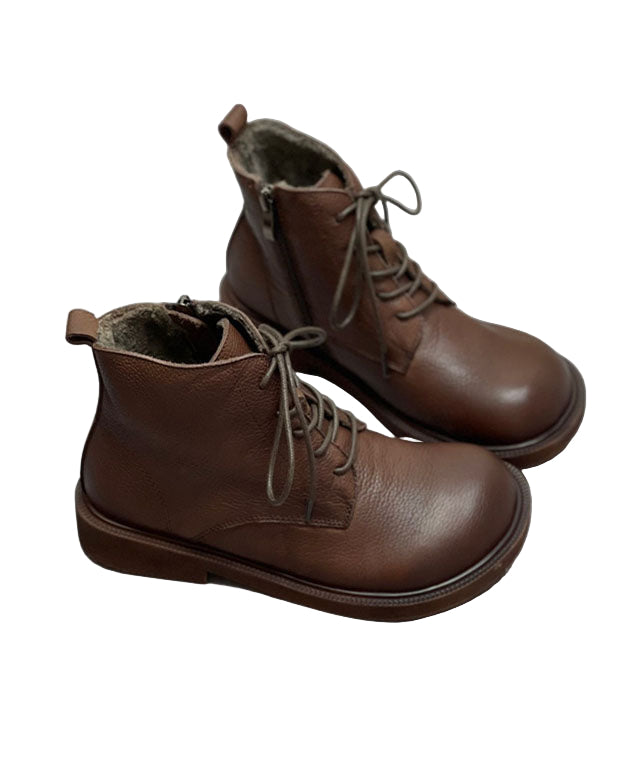 Kvinnors Stövlar med Snörning 0