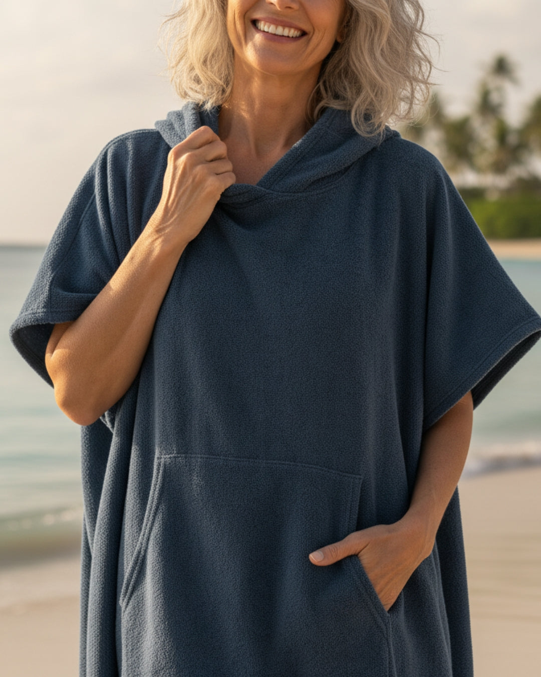 Kvinnors Strandponcho Klänning Lätt 1