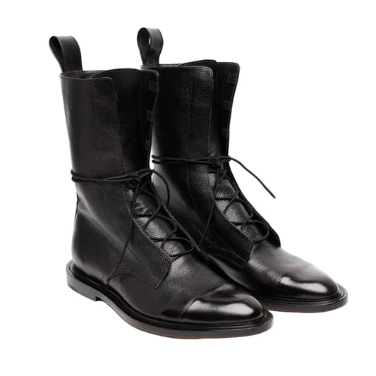 Kvinnors Stridsstövlar med Snörning Modern Stil 0