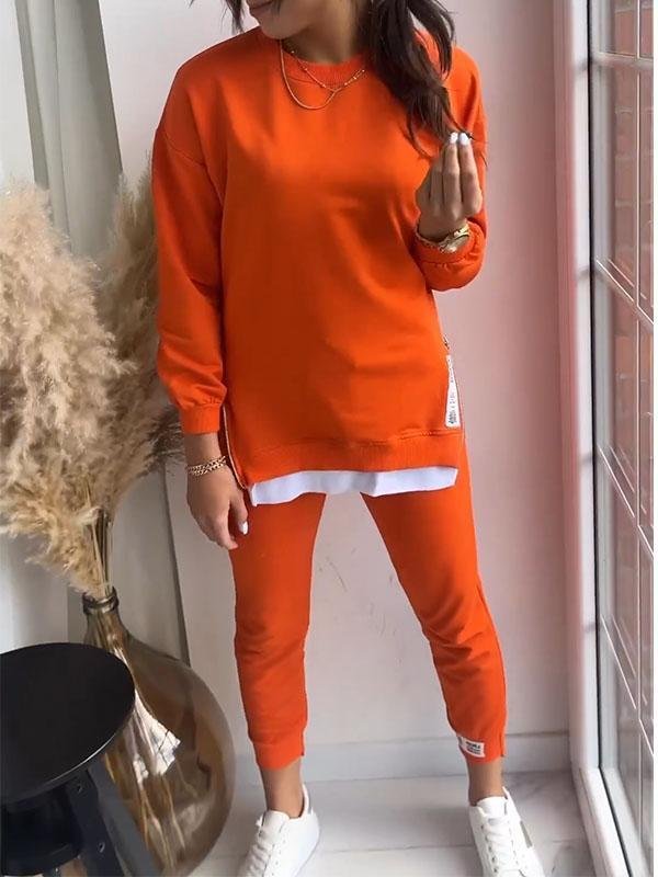 Kvinnors Sweatshirt och Byxor Set Trendigt och Bekvämt 2