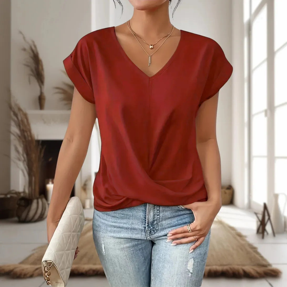 Kvinnors T-shirt Sweetheart Urringning Trendig 3