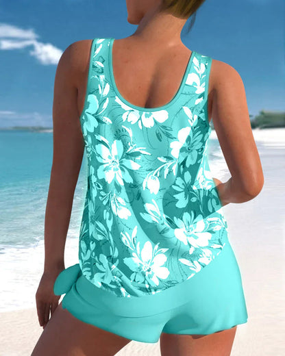 Kvinnors Tankini Trendig Design 3